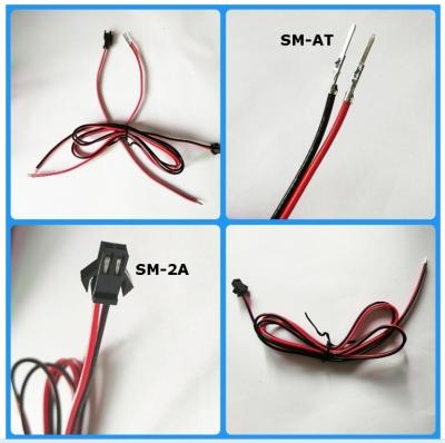 China 2 Pin JST SM-AT Connector Male Female Cable Wire Harness Connector Cable Assebly for All Kinds Electrical Product for sale