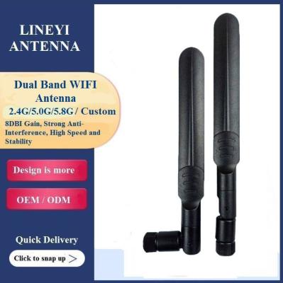 China antena omnidireccional de la alta ganancia dual de la frecuencia 8dbi de 2.4G 5G 5.8G en venta