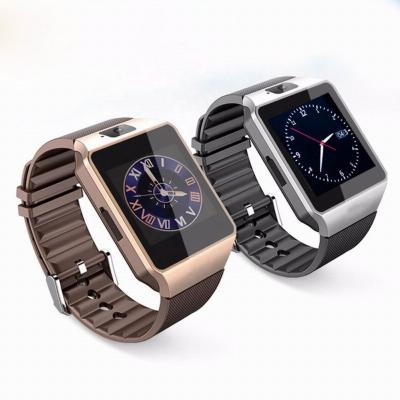 China DZ09 3G Smart Watch Men Women Full Touch Screen Sports Waterproof Pedometer Smartwatch With Sim Card Android Watch Connected Whatsap for sale