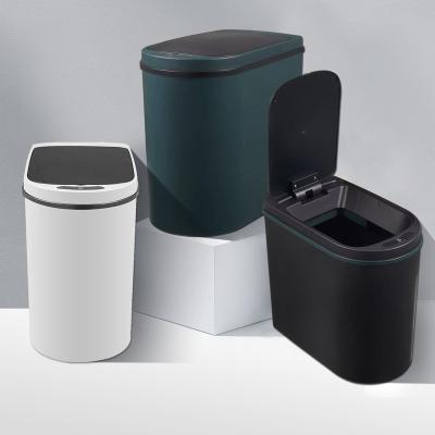 China Slim Viable Slot Design Sensor Trash Can Air Sealing Smart Trash Can Without Peculiar Smell for sale