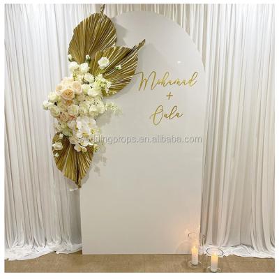 China Europe Luxury White Acrylic Trio Arches Backdrop Wall Wedding Decoration for sale