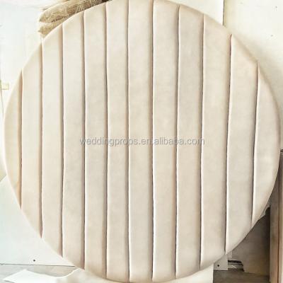 China Europe High Quality Acrylic Wedding Backdrop Panel Velvet Round Wall For Decoration for sale