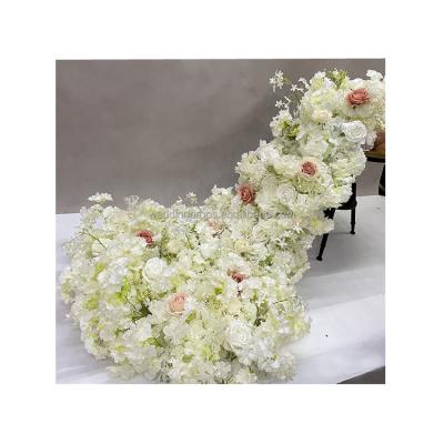 China Banquet Hot Sale Wedding Supplies Wedding Decorative Handmade Flower Garlands for sale