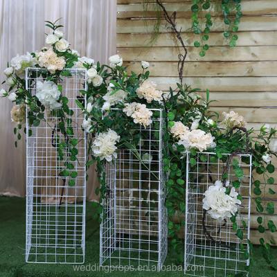 China Wedding Aisle Flower Stands Wedding Aisle Metal Walkway Flower Stand For Wedding Decoration for sale