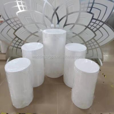 China White Acrylic Party Factory Price Frame Pedestal Display Pedestals Wedding Decoration for sale