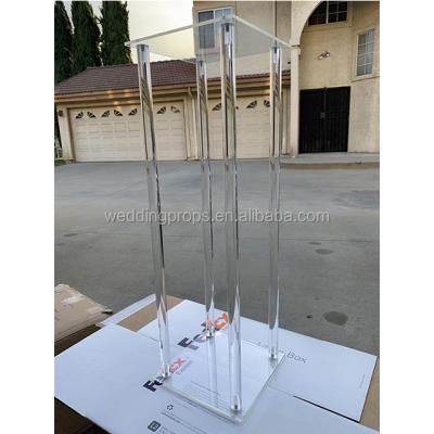 China High Quality Transparent Clear Acrylic Party Flower Stand Wedding Table Centerpiece for sale