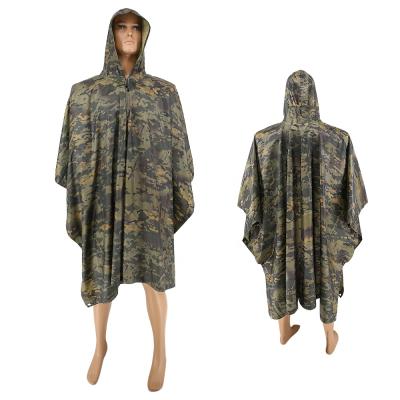 China Waterproof Army Rainwear Military Raincoat Windproof Polyester Raincoat For Men for sale