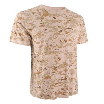 China Men's QUICK DRY 100% Cotton KMS Camouflage TrainingTactical Army Outdoor T-Shirt For Men for sale