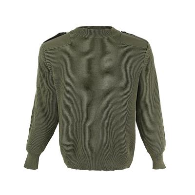 China Custom Warm QUICK DRY Knitted Crew Neck Military Customs Official Winter KMS 100% Wool Sweaters for sale