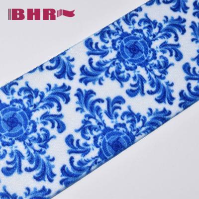 China Sublimated custom printed elastic band 5cm wide workable for underwear for sale