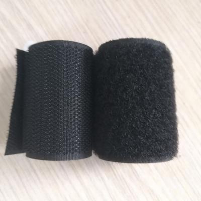 China Elastic Black And White Binding Band Washable Seam On Hook And Loop ROLL for sale