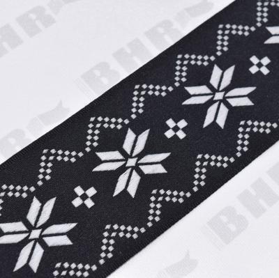 China Durable Jacquard Tape Ribbons Jacquard Webbing Ribbon Webbing Polyester for sale