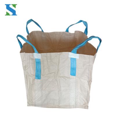 China Breathable wholesale 1 ton 1.5 ton 2 ton bulk bigbag jumbo big bag FIBC plastic bag for sale