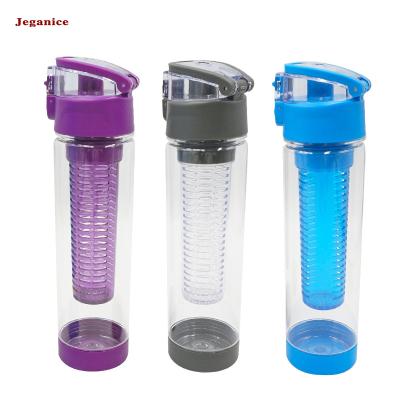 China Viable Fruit 700ml BPA Free Colorful Tritan Infusion Bottle Colored Water Bottle With Lid for sale