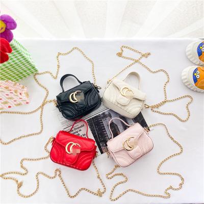 China New fashion summer children's bag small handbag fashion fragrant mini wind chain cross-body embroidered line single shoulder bag for sale