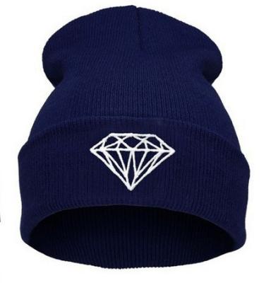 China COMMON DIAMOND hip hop hat diamond hip hop hat knit wool hat cold hat warm knitted beanie for sale