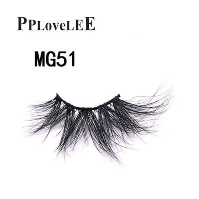 China Natural Soft False Eyelash Lashes Siberian Mink Eyelashes Vendor 25mm Mink Lashes Wholesale Bulk Luxury for sale