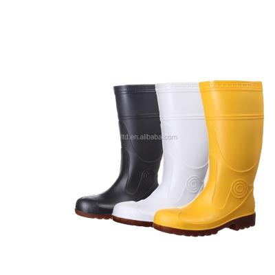 China Italy Design Steel Toe PVC Steel Toe Safety Boots for sale