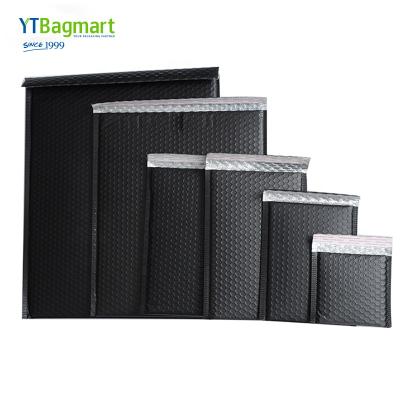 China Wholesale Black Poly Mailer Shockproof Delivery Black Padded Mailer Envelopes Matte Black Bubble Mailer for sale