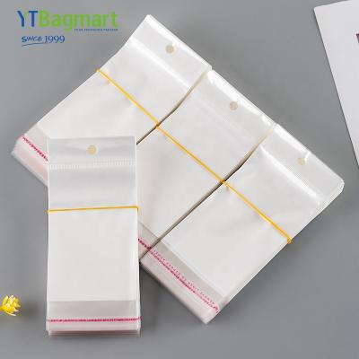 China Reusable 21 Years Test Self Customized Plastic Seal Cellophane Bags Adhesive Earring Packaging Bopp Opp Bag With Header Card for sale