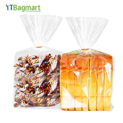 China YTBagmart Wholesale Reusable Custom Printed Biodegradable Clear Side Gusset Packaging Opp Bag Plastic Food Grade Bread Bag Poly for sale