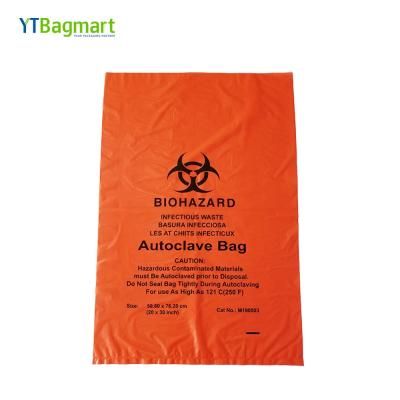 China YTBagmart Disposable Clinical Waste Bags Lab Biohazard Bags Medical Incinerator Autoclave Biohazard Bags for sale