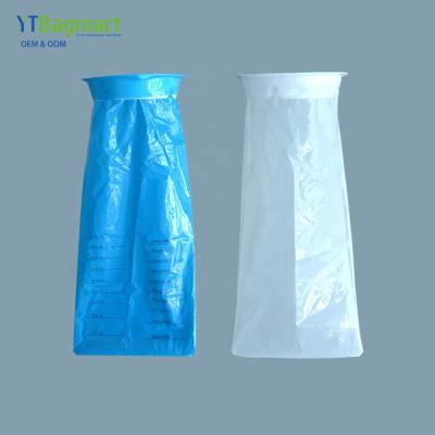 China Disposable Plastic Disposable Plastic Disposable Biodegradable Vomit Bag Biodegradable Air Sickness Bag LDPE Vomit Emesis Airplane Travel Engraving Print Accept for sale