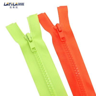 China Auto Lock Plastic Semi-automatic Lock Zipper For Home Textiles for sale