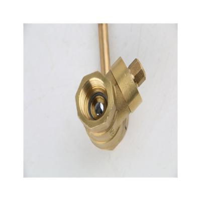 China General Dn15-Dn25 Forged Brass Or Normal Brass Ball Handle Locking Dzr Brass Faucet for sale