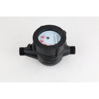 China External Pulse Cheap Price IC Card Interference Magnet Plastic Mechanical Water Meter Resistant to Multi-spout for sale