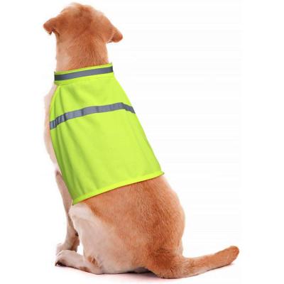 China High Hi Vis Vis Lightweight Pets Jacket Safety Viable Visible Reflective Dog Vest With Adjustable Strap for sale