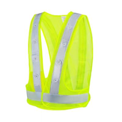 China Water Proof Yellow Reflective Safety Working Vest For Road Safety Protection for sale