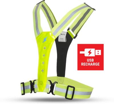 China USB Rechargeable LED FLASH Working Reflective Light Vest for sale