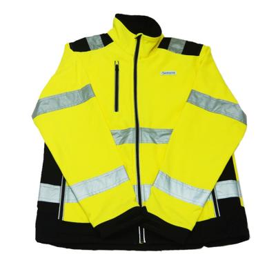 China Water Proof Wholesale Soft Comfortable High Visibility Shell China Safety Reflective Jacket for sale