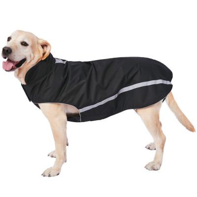 China Black Reflective Water Proof Dog Coat Vest Waterproof Warm Dogs Winter Windproof Jacket For Walking Hiking Travel for sale