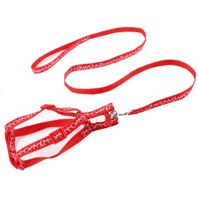 China 2019 Colorful Adjustable Dog Collar Harness Durable Durable Jogging Leash Pet Accessories for sale