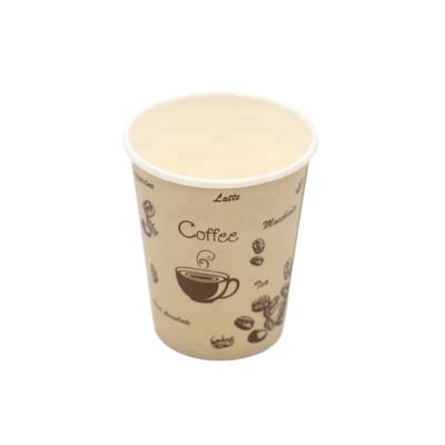 China 7oz 210ml disposable high quality single wall pe coated disposable coffee cup / paper cup for sale