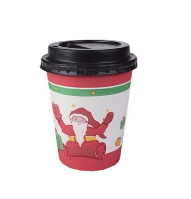 China Wholesale Disposable Hot Drink Cup Printed Custom Coffee Paper Cups 12oz To Go Cups With Lid for sale