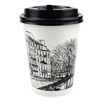 China Disposable Double PE Coated Cold Juice Milk Tea Paper Drinking Cup for sale