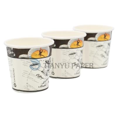 China Disposable Different Size International Standard Disposable Custom Printed Paper Coffee Cup Wholesale From China for sale