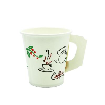 China Bargain Price Disposable Coffee Custom Printed Disposable Paper Cup With Handle for sale