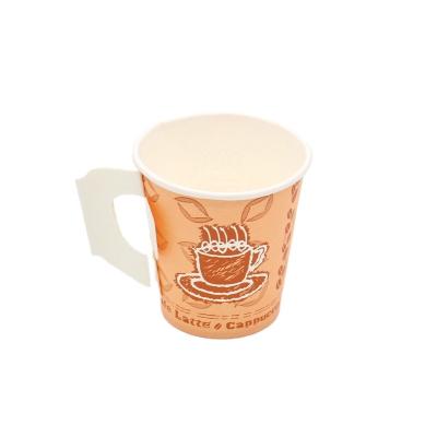 China High Quality Disposable Take Away 9oz Tea Paper Cup With Handle for sale