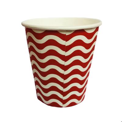 China Factory Price 7oz 205ml Disposable Paper Material And Single Wall Style Tea Paper Cups With Handle for sale