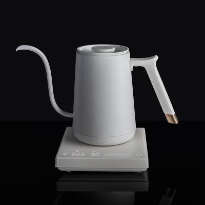 China 360 Degree Base Timemore 600ml Stainless Steel Electric Rotating Maker Pour Over Espresso Brew Coffee Pot Gooseneck Kettle for sale