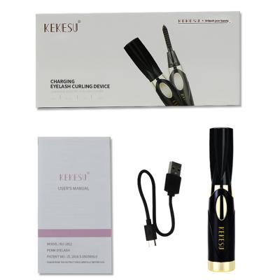 China 2021 Mini Eyelash Curler HEATING Heated Eyelash Curler Beauty Portable Electric Heated Eyelash Curler for sale