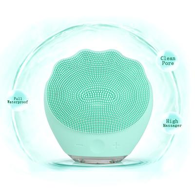 China Face Lift Rechargeable Silicone Sonic Electric Facial Massager Cleansing Brush Waterproof Fashion UK 2 Hours 7000 Times/Minute for sale