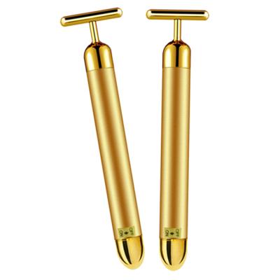 China Penetrate New Beauty Products Wholesale Practical Vibrating Massager 24k Gold Beauty Facial Shrink Bar for sale