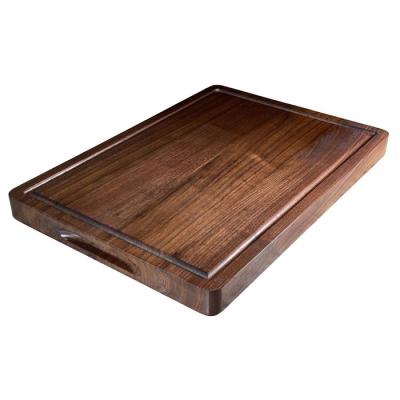 China Large Eco-Friendly Sustainable Natural Walnut Cutting Board Wood Chopper Multifunctional Chopper for sale