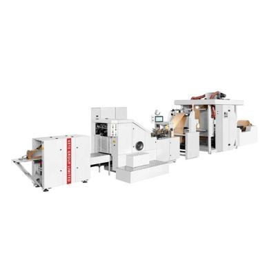 China Full Automatic Hotels Kraft Food Paper Bag Machine Paper Bag Making Machine for sale