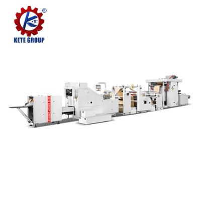 China Full Automatic Food Packaging Kraft Paper Bag Making Machine With Printing Paper Bag Machine With Printing Price for sale